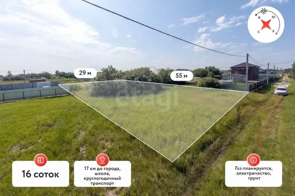 Участок в Тюменская область, Тюмень Полянка садовое товарищество,  ... - Фото 2