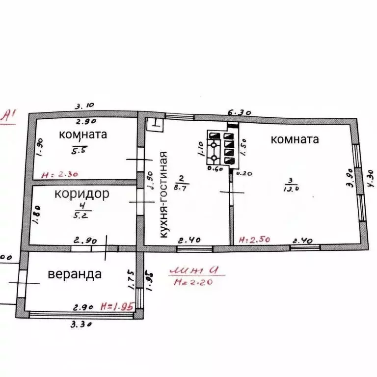 Дом в Петропавловск-Камчатский, Даурская улица (32 м) - Фото 1