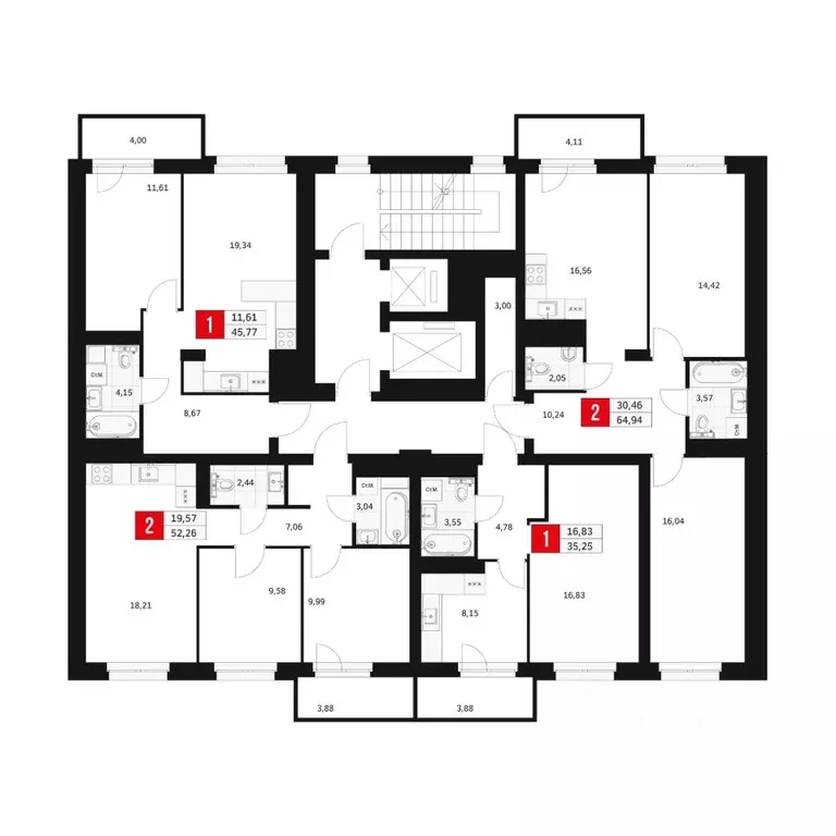 2-к кв. Башкортостан, Уфа ул. Большая Московская, 11 (52.26 м) - Фото 2