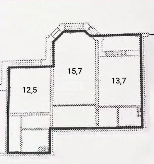 Квартира, 2 комнаты, 65.2 м - Фото 1