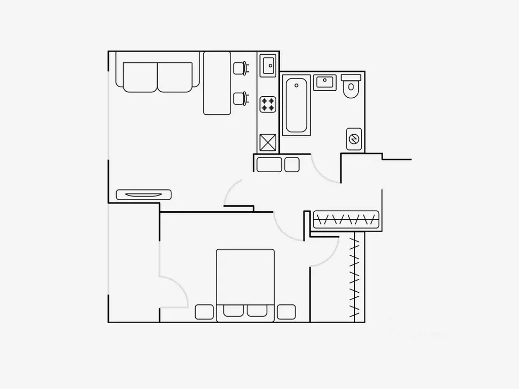 2-к кв. Москва ул. Берзарина, 30 (48.0 м) - Фото 2
