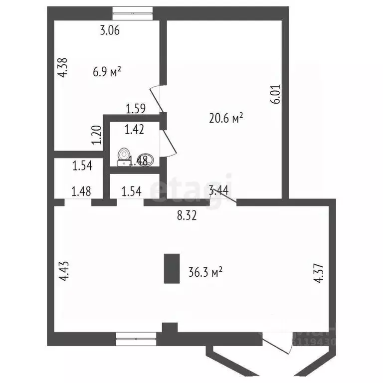Торговая площадь в Мордовия, Саранск Ботевградская ул., 85 (74 м) - Фото 1