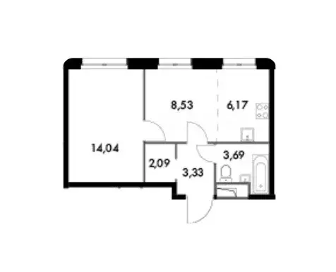 Продаётся 1-к квартира, 37.85 м - Фото 0