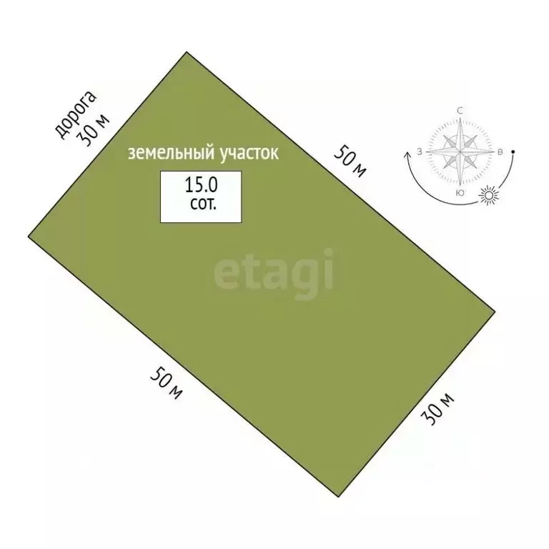 Участок в Тюменская область, Тюменский муниципальный округ, с. Борки  ... - Фото 2