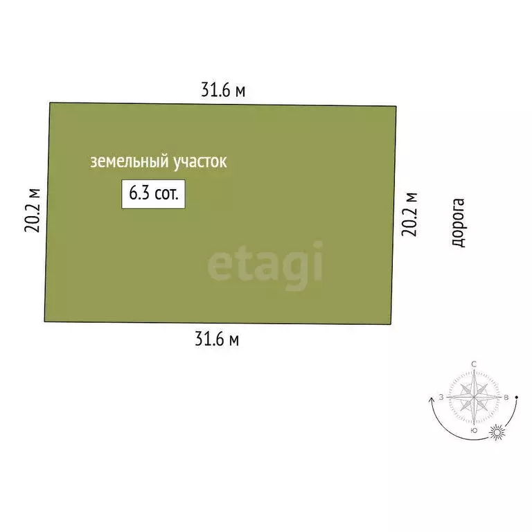 Участок в Тюмень (6.35 м) - Фото 0
