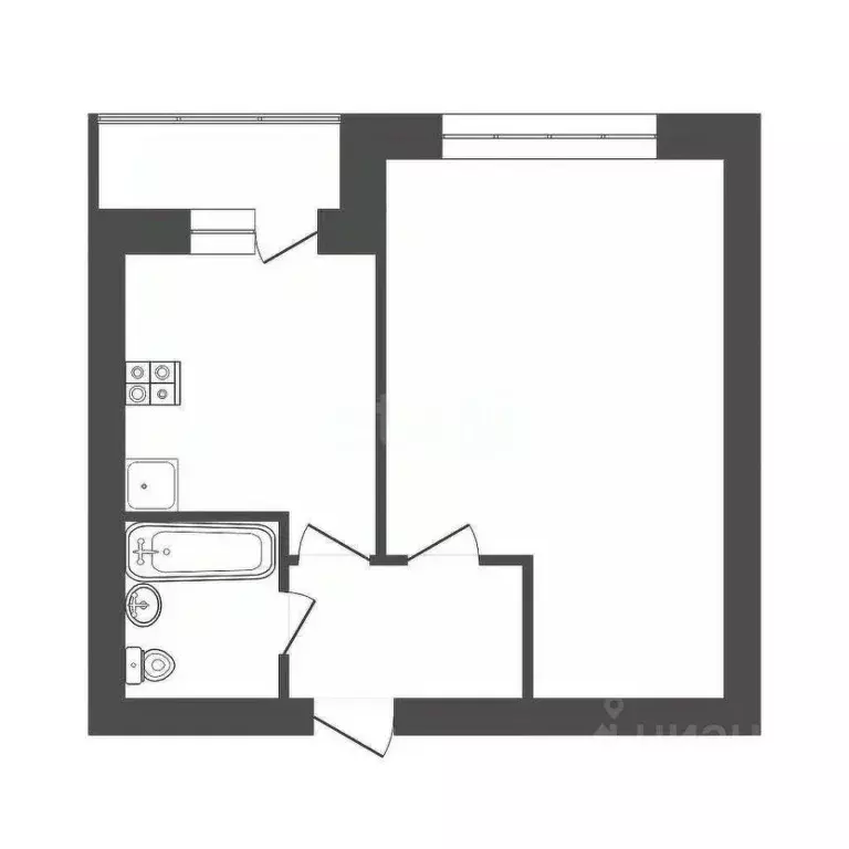 1-к кв. Смоленская область, Смоленск ул. Лавочкина, 54г (35.8 м) - Фото 2