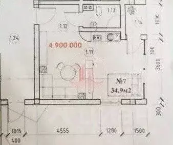 Студия Севастополь просп. Античный, 70 (34.9 м) - Фото 1