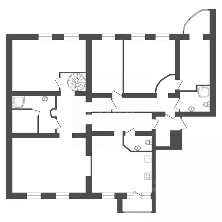5-к кв. Башкортостан, Уфа ул. Гафури, 54 (261.6 м) - Фото 2