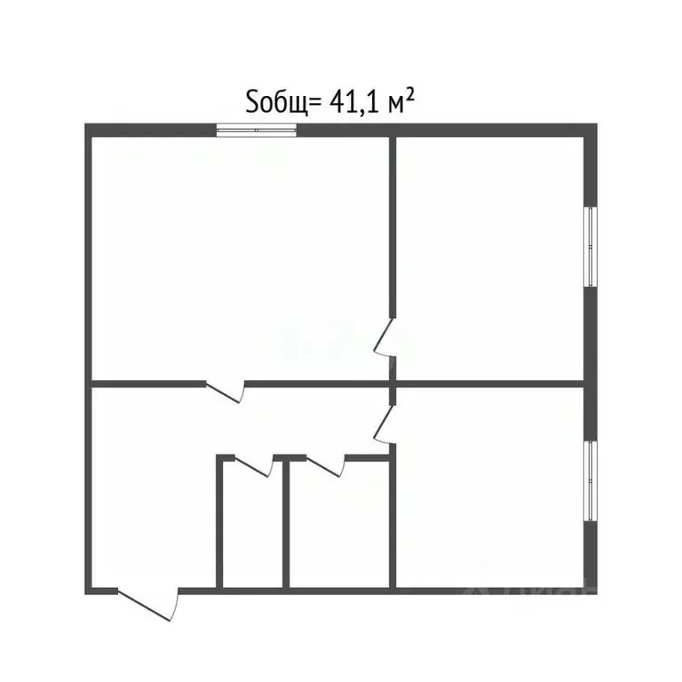 2-к кв. Брянская область, Клетня рп ул. Комсомольская, 2А (41.1 м) - Фото 2