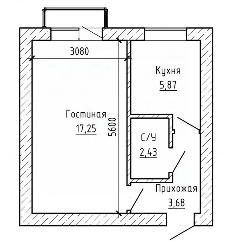 1-к кв. Кабардино-Балкария, Нальчик ул. 2-й Таманской Дивизии (29.3 м) - Фото 2