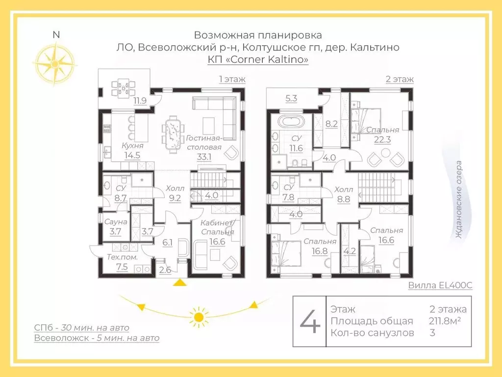 Дом в Ленинградская область, Всеволожский район, Колтушское городское ... - Фото 1