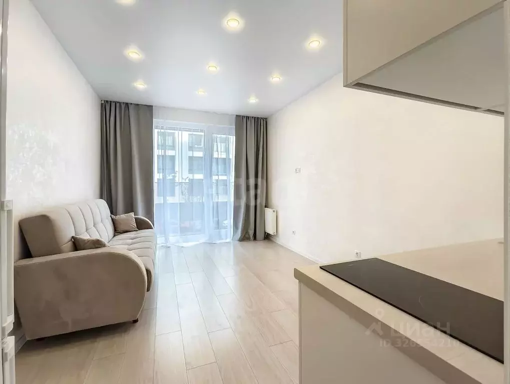 Студия Тюменская область, Тюмень ул. Газовиков, 38к2 (23.9 м) - Фото 1