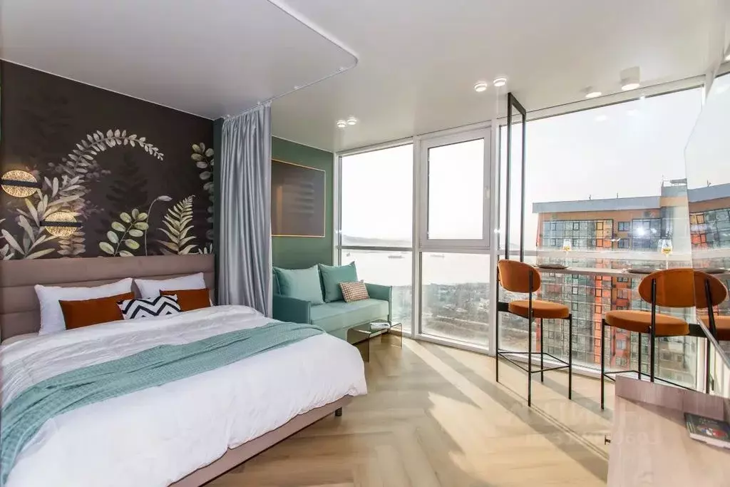 Студия Приморский край, Владивосток ул. 3-я Поселковая, 22к2 (38.0 м) - Фото 2