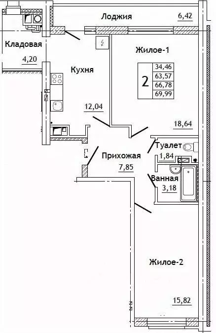 2-к кв. Смоленская область, Смоленский муниципальный округ, д. ... - Фото 0