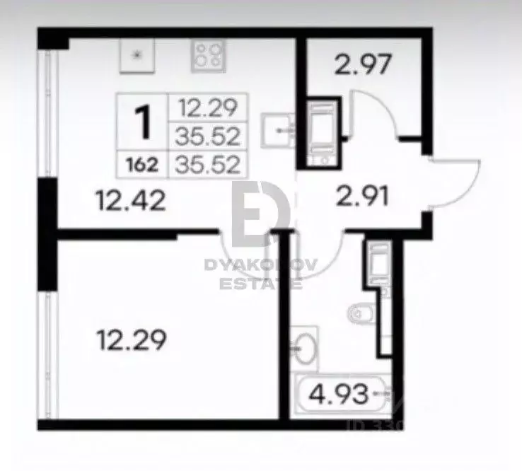 1-к кв. Санкт-Петербург ул. Челюскина, 10 (36.3 м) - Фото 2