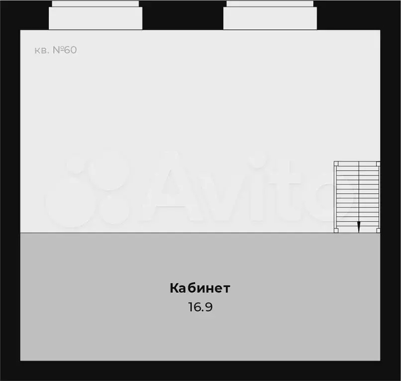 2-к. квартира, 62 м, 2/4 эт. - Фото 1