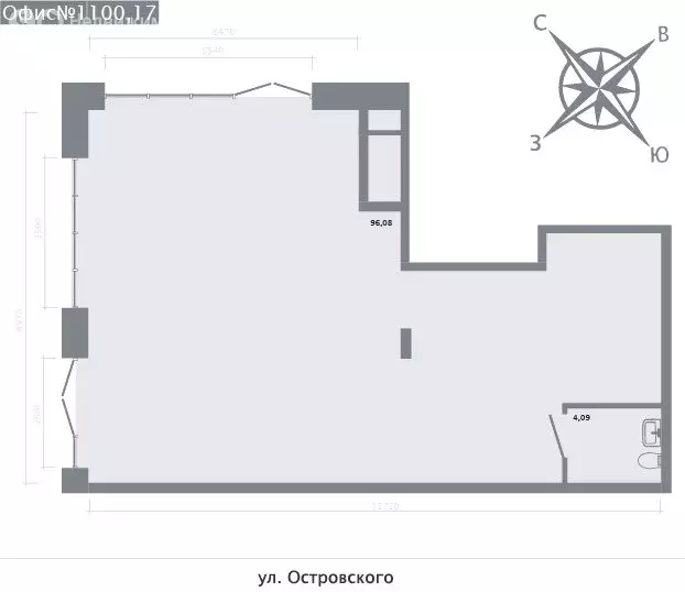 Офис (100.17 м) - Фото 2