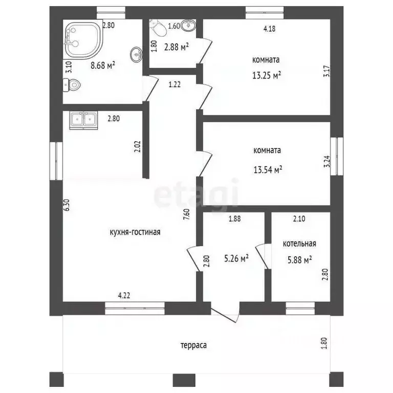 Дом в Севастополь Миндаль садоводческое товарищество, 7 (103 м) - Фото 1