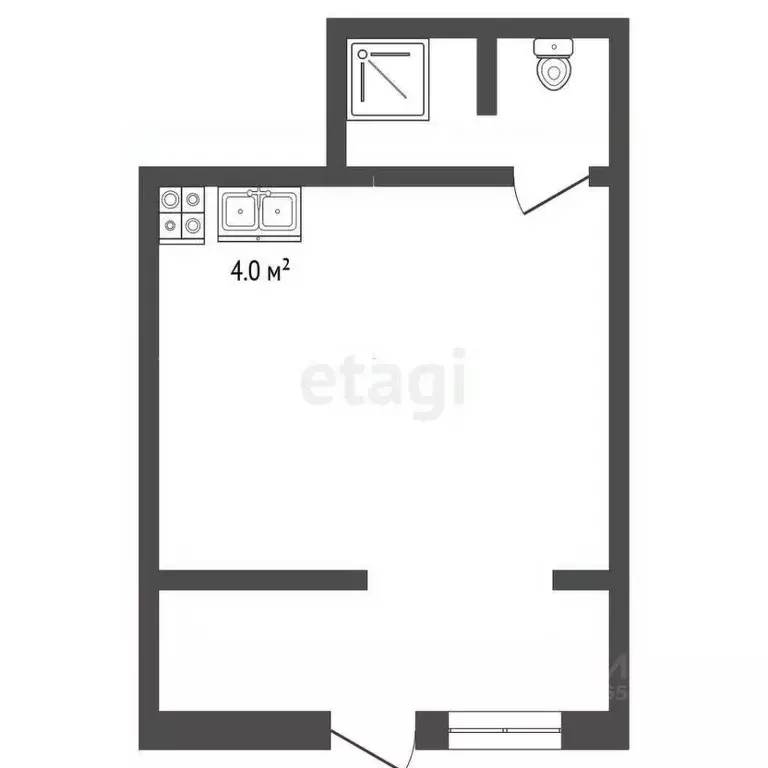 Студия Севастополь с. Орловка, ш. Качинское, 33А (19.4 м) - Фото 2