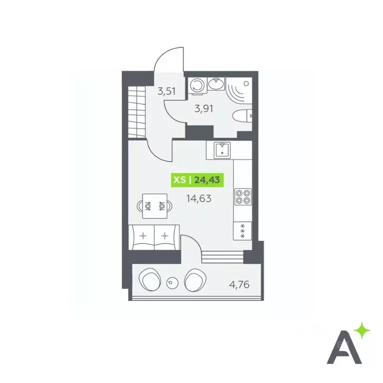 Студия Ленинградская область, Всеволожский район, Заневское городское ... - Фото 1