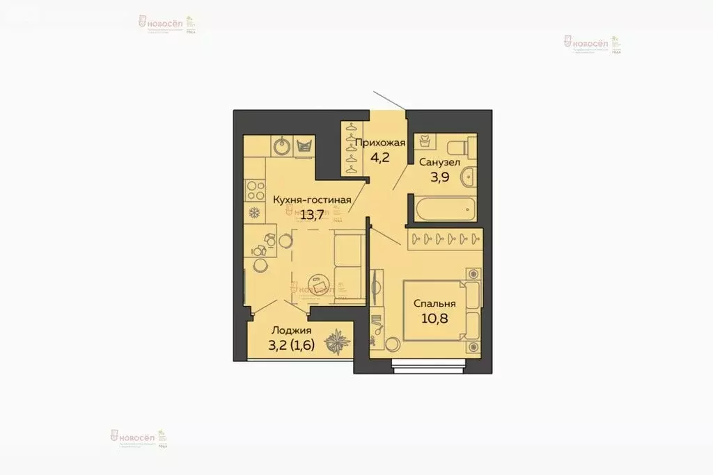 1-комнатная квартира: Екатеринбург, улица 8 Марта, 204Г (32 м) - Фото 0