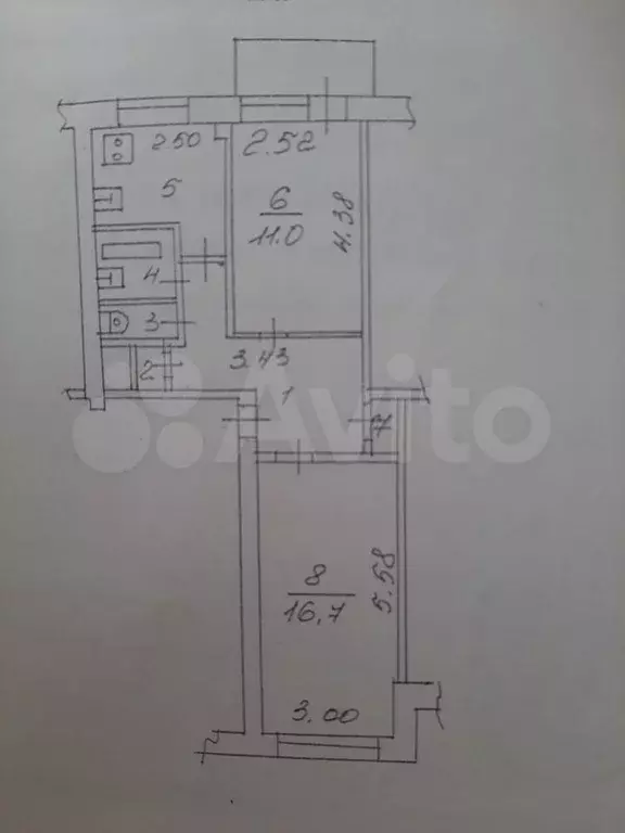 2-к. квартира, 48,1 м, 5/9 эт. - Фото 0