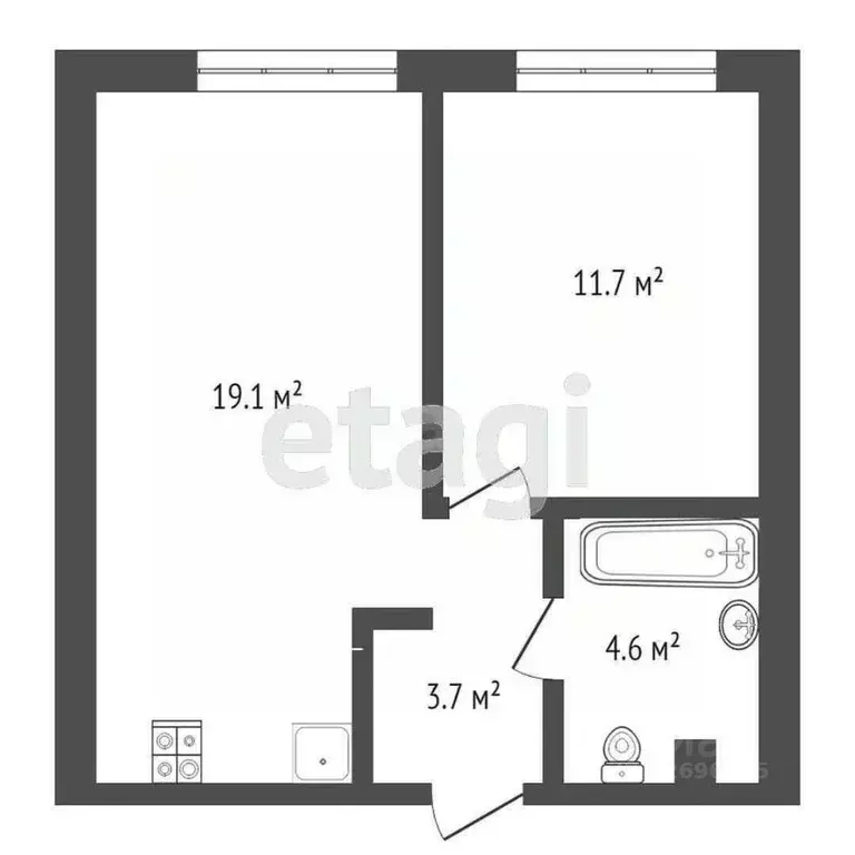 1-к кв. Москва Волоколамское ш., 71/22к3 (29.5 м) - Фото 1