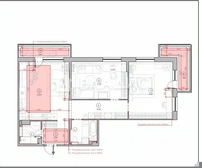 3-к кв. Воронежская область, Воронеж ул. 45-й Стрелковой Дивизии, 257 ... - Фото 1