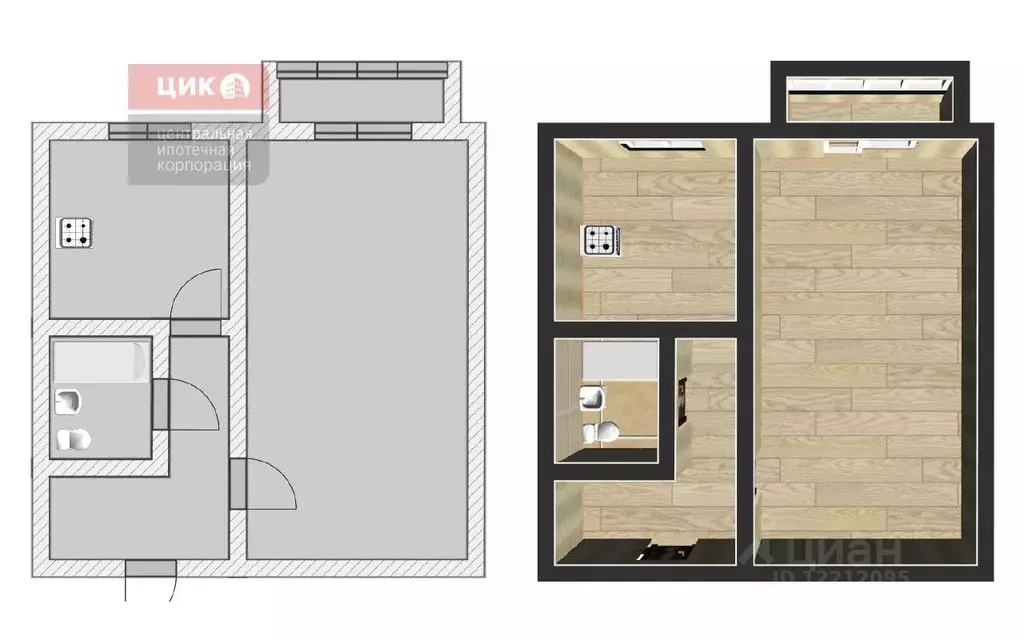 1-к кв. Рязанская область, Рязанский муниципальный округ, д. Турлатово ... - Фото 2