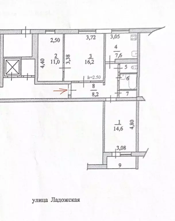 3-к кв. Пензенская область, Пенза Ладожская ул., 103 (65.7 м) - Фото 1