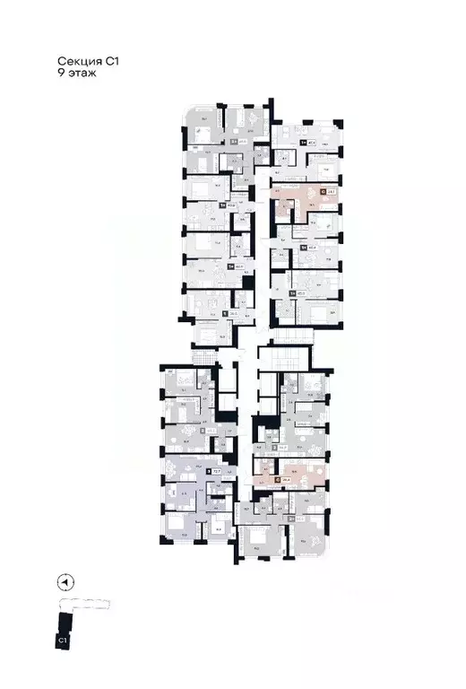 Студия Москва Лодочная ул., 27К2 (28.4 м) - Фото 1