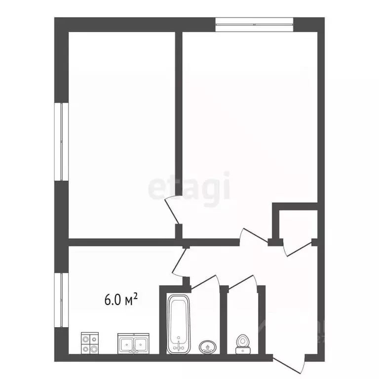 2-к кв. Архангельская область, Архангельск ул. А.О. Шабалина, 30 (40.3 ... - Фото 2