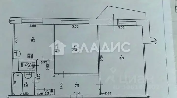 2-к кв. Алтайский край, Бийск ул. Петра Мерлина, 6 (54.0 м) - Фото 1