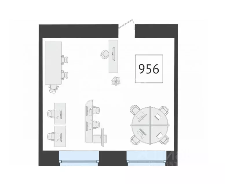 Офис в Тюменская область, Тюмень ул. Республики, 211 (42 м) - Фото 2