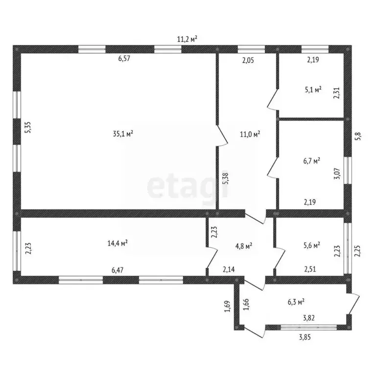 Дом в Башкортостан, Чишминский район, Ибрагимовский сельсовет, с. ... - Фото 2