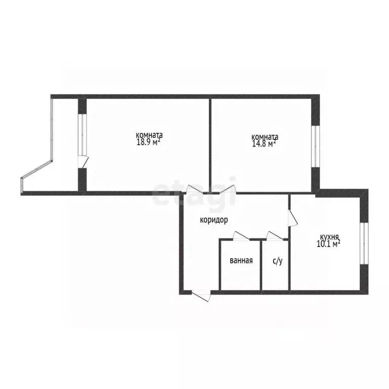 2-к кв. Москва Южнобутовская ул., 21 (59.0 м) - Фото 2