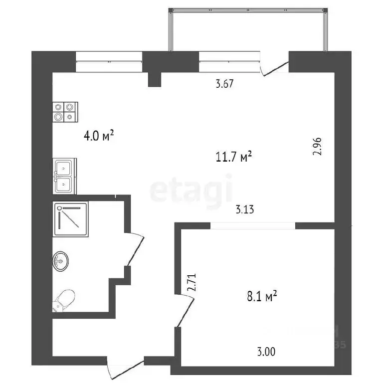 1-к кв. Москва Щелковское ш., 44К2 (31.8 м) - Фото 1