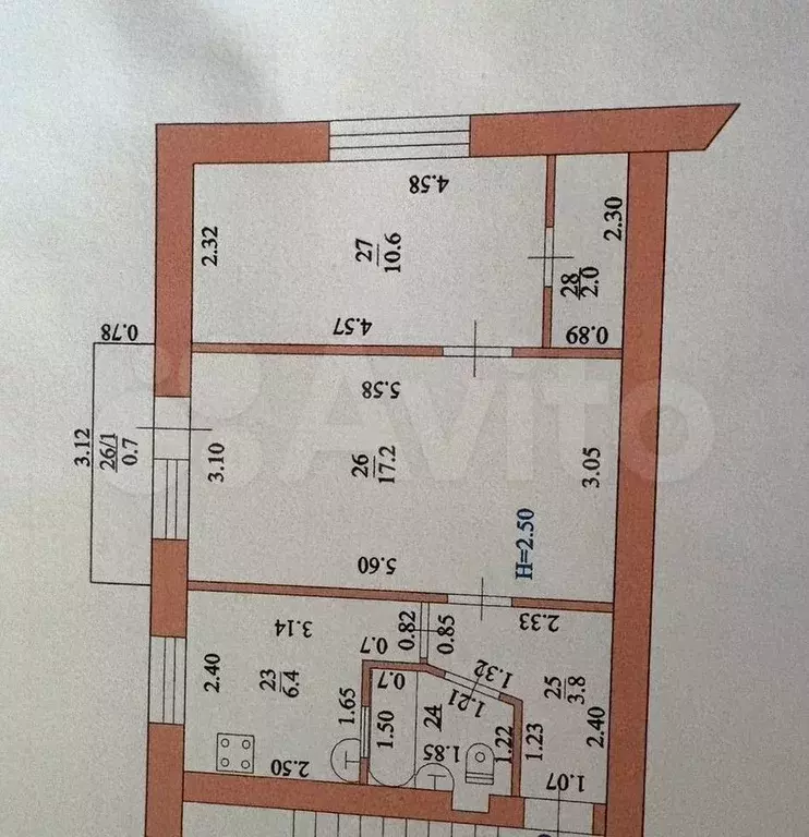 2-к. квартира, 43 м, 2/4 эт. - Фото 0