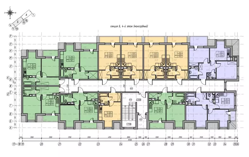 Студия Ленинградская область, Всеволожск ул. Евграфова, 11 (28.4 м) - Фото 2