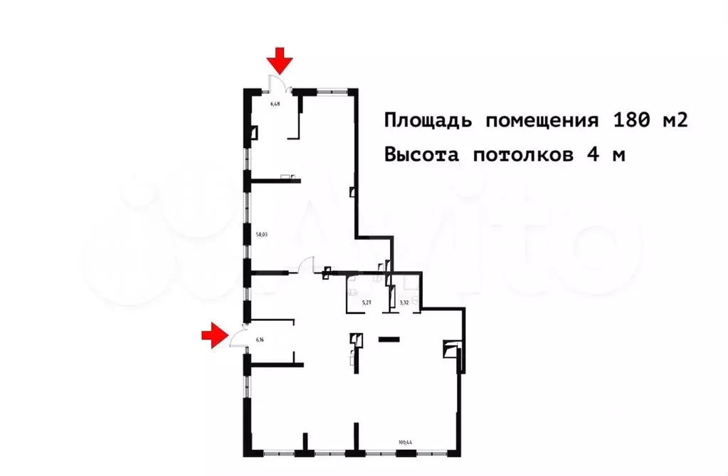 Пригород Лесное аренда помещения 180 м - Фото 1