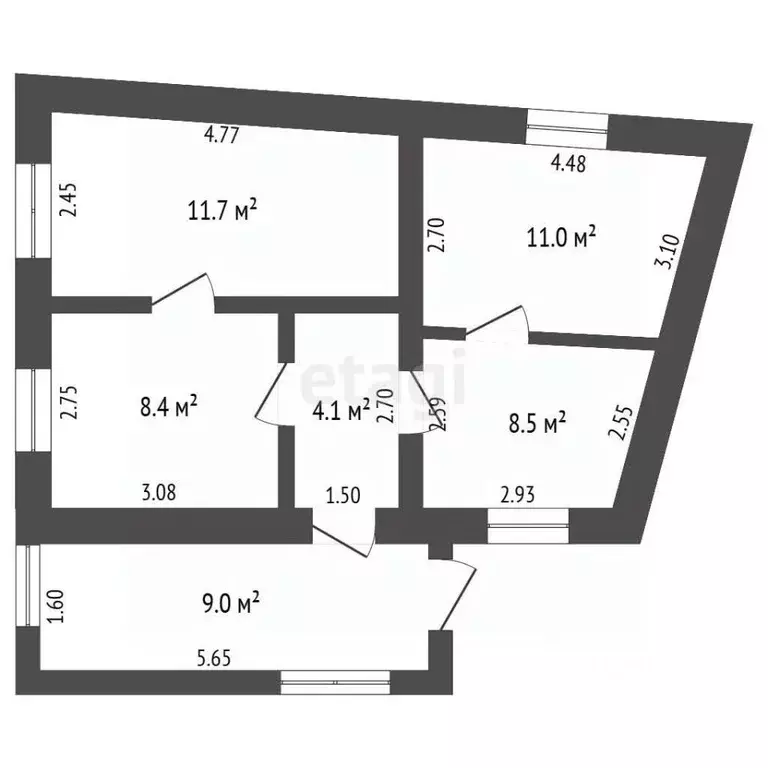 Дом в Крым, Судак муниципальный округ, с. Дачное ул. Лесная (53 м) - Фото 2