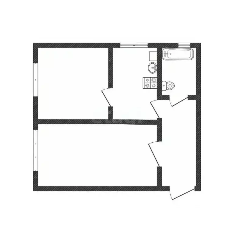 2-к кв. Костромская область, Нерехта ул. Маяковского, 7 (45.1 м) - Фото 1