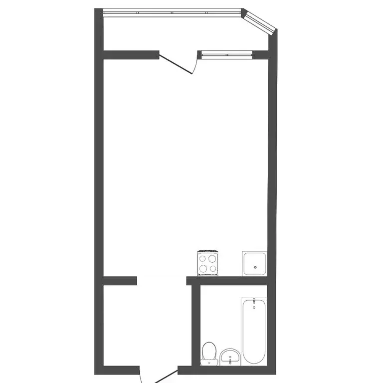 Квартира-студия: Чигири, Европейская улица, 11 (27.7 м) - Фото 0