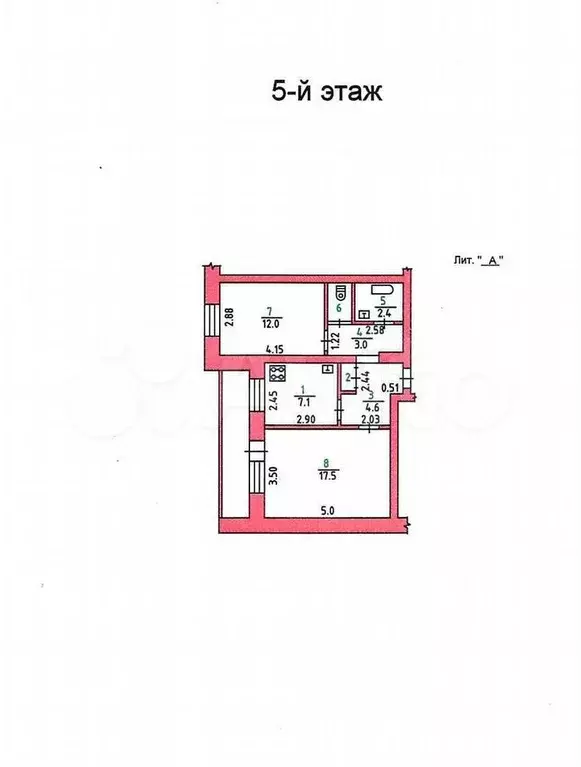 2-к. квартира, 49 м, 5/10 эт. - Фото 0