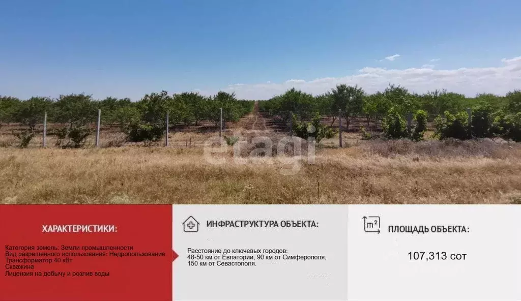 Участок в Крым, Первомайский район, с. Алексеевка  (107.31 сот.) - Фото 1