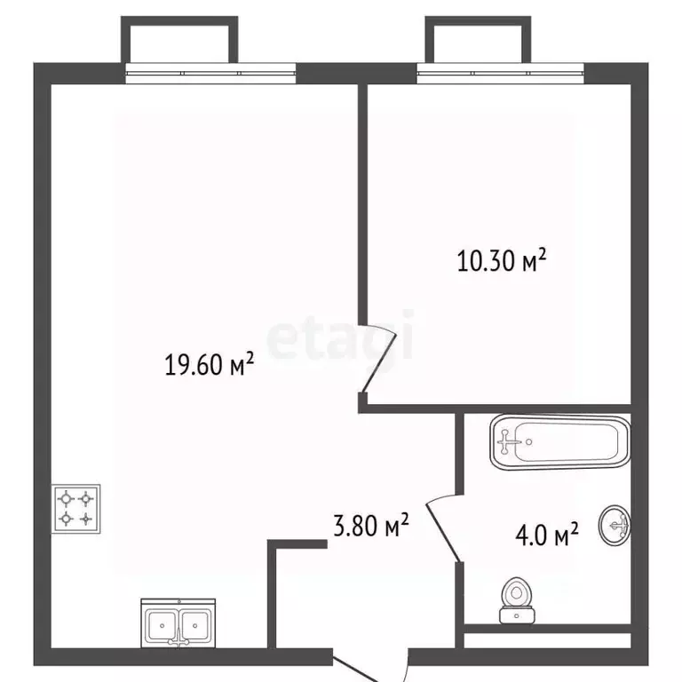 1-к кв. Санкт-Петербург Лиговский просп., 244 (37.7 м) - Фото 2