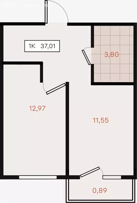 1-комнатная квартира: Динской район, Южно-Кубанское сельское ... - Фото 2