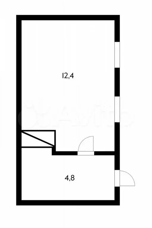 1-к. квартира, 17,2 м, 1/1 эт. - Фото 0