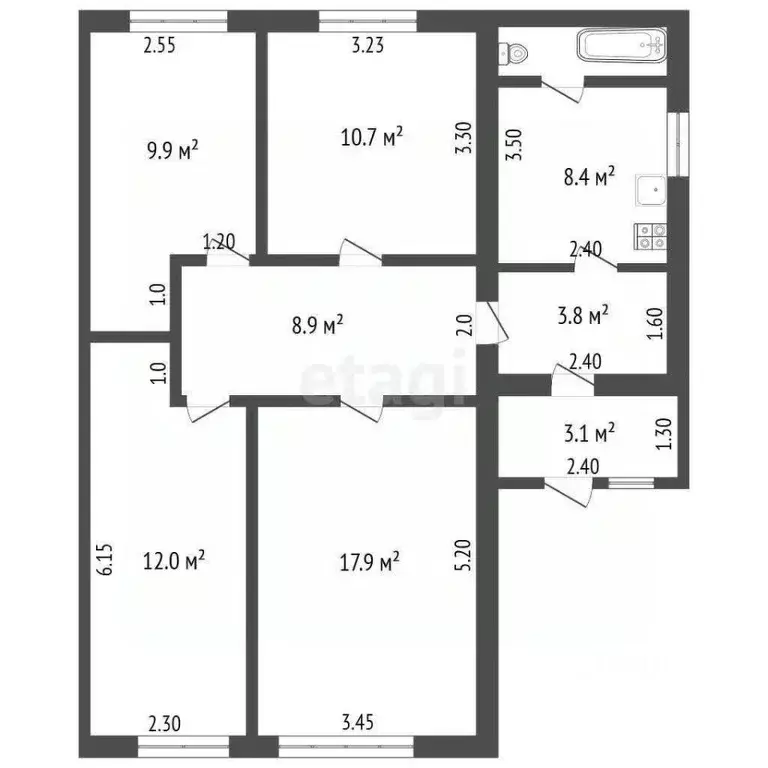 4-к кв. Саратовская область, Балашовский район, с. Терновка ул. ... - Фото 1