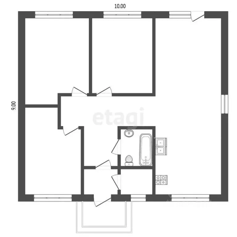 Дом в Ростовская область, Аксайский район, Щепкинское с/пос, пос. ... - Фото 2